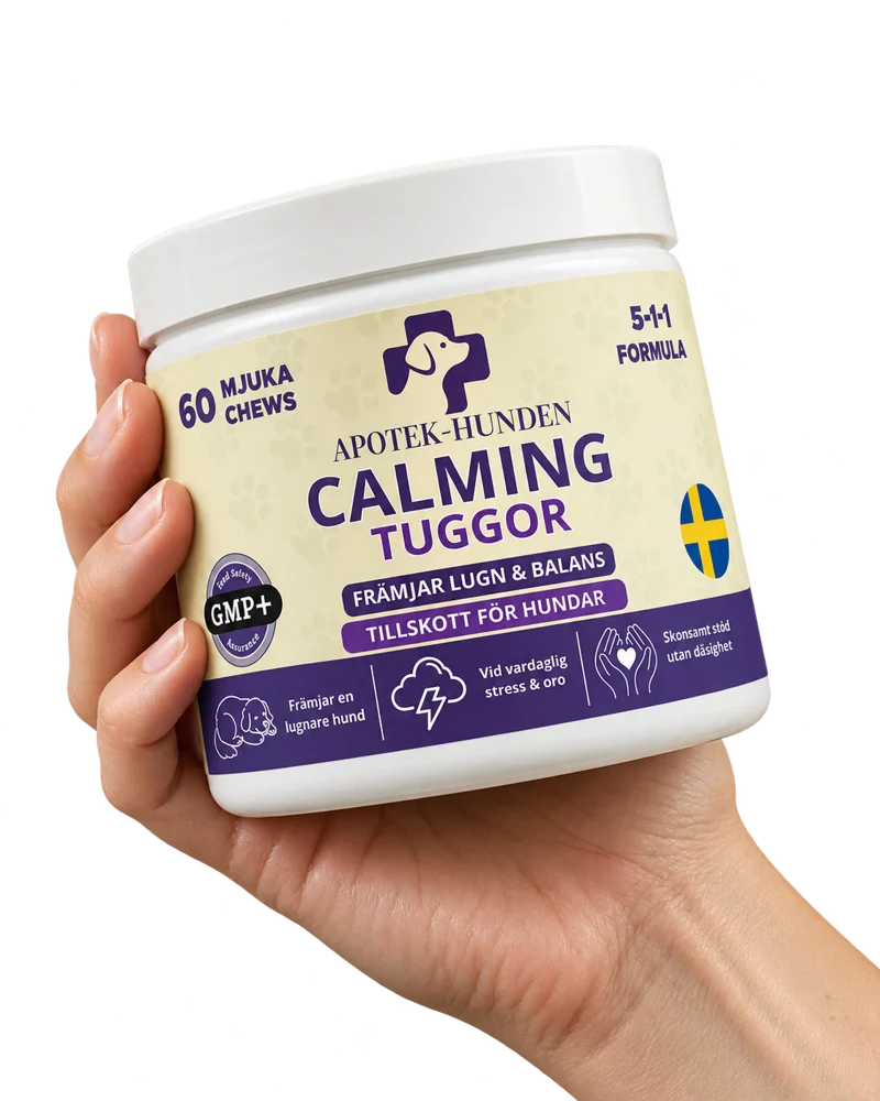Hand som håller Relax+ Tuggor