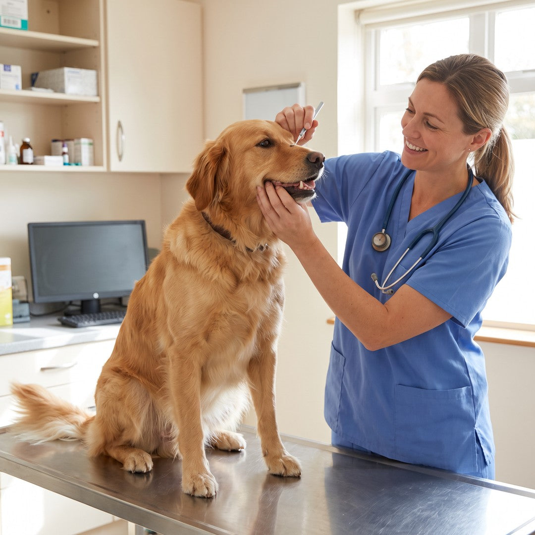 Hund hos veterinären