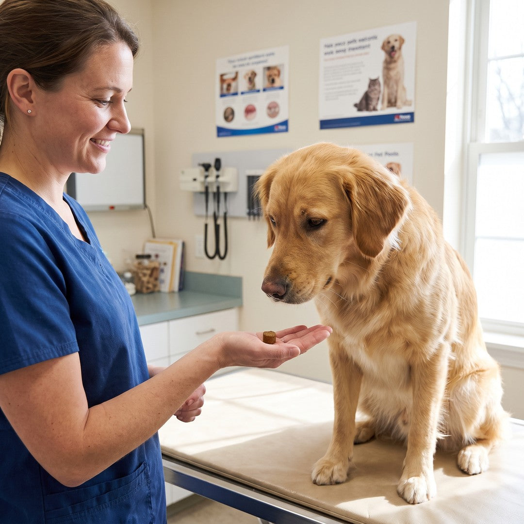 Hund hos veterinären