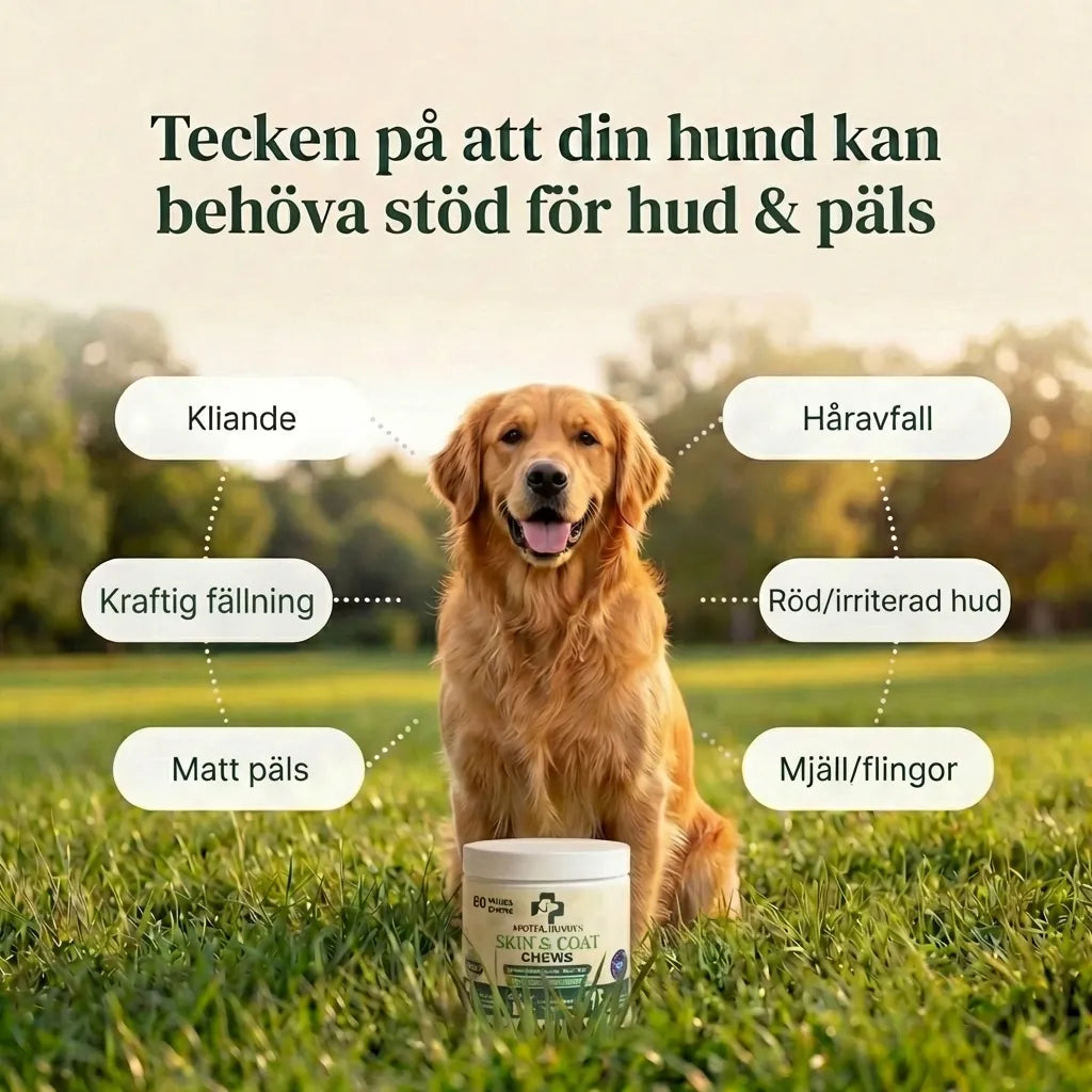 Apotek Hunden - 5-i-1 Beroligende Tyggetabletter, Der Lindrer Din Hunds Stress, Angst og Frygt 