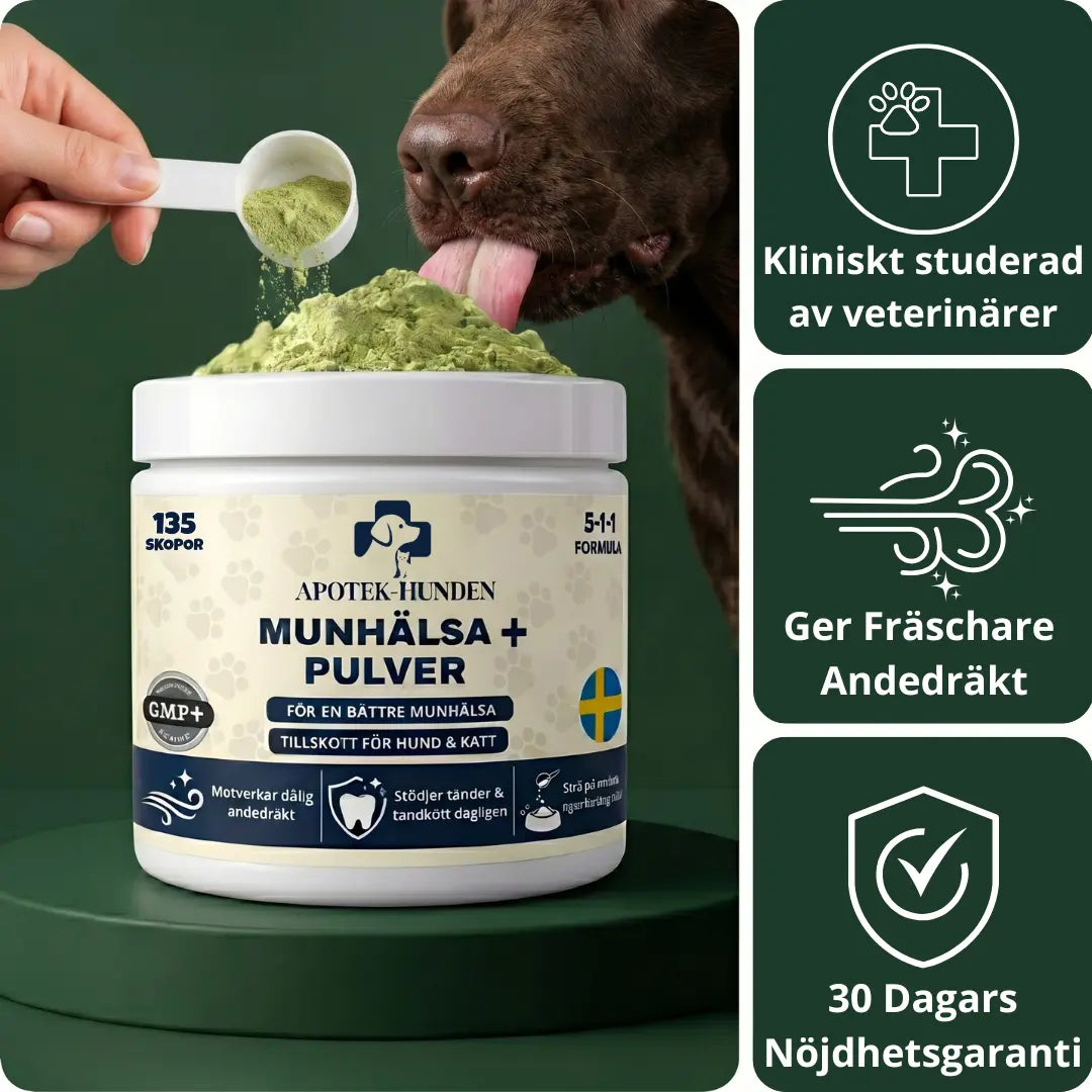 MUNHÄLSA+ burk framifrån