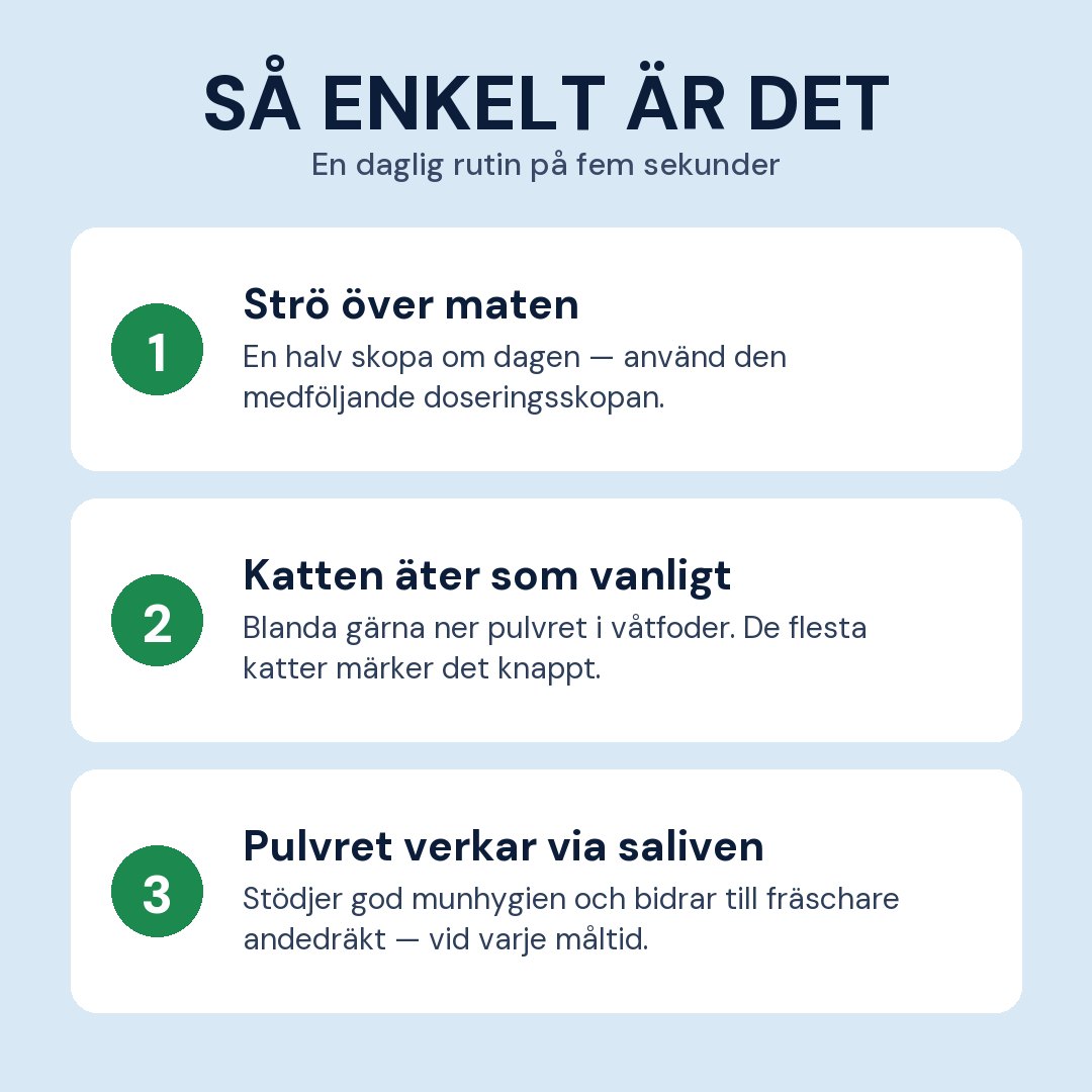 Så enkelt är det — tre steg